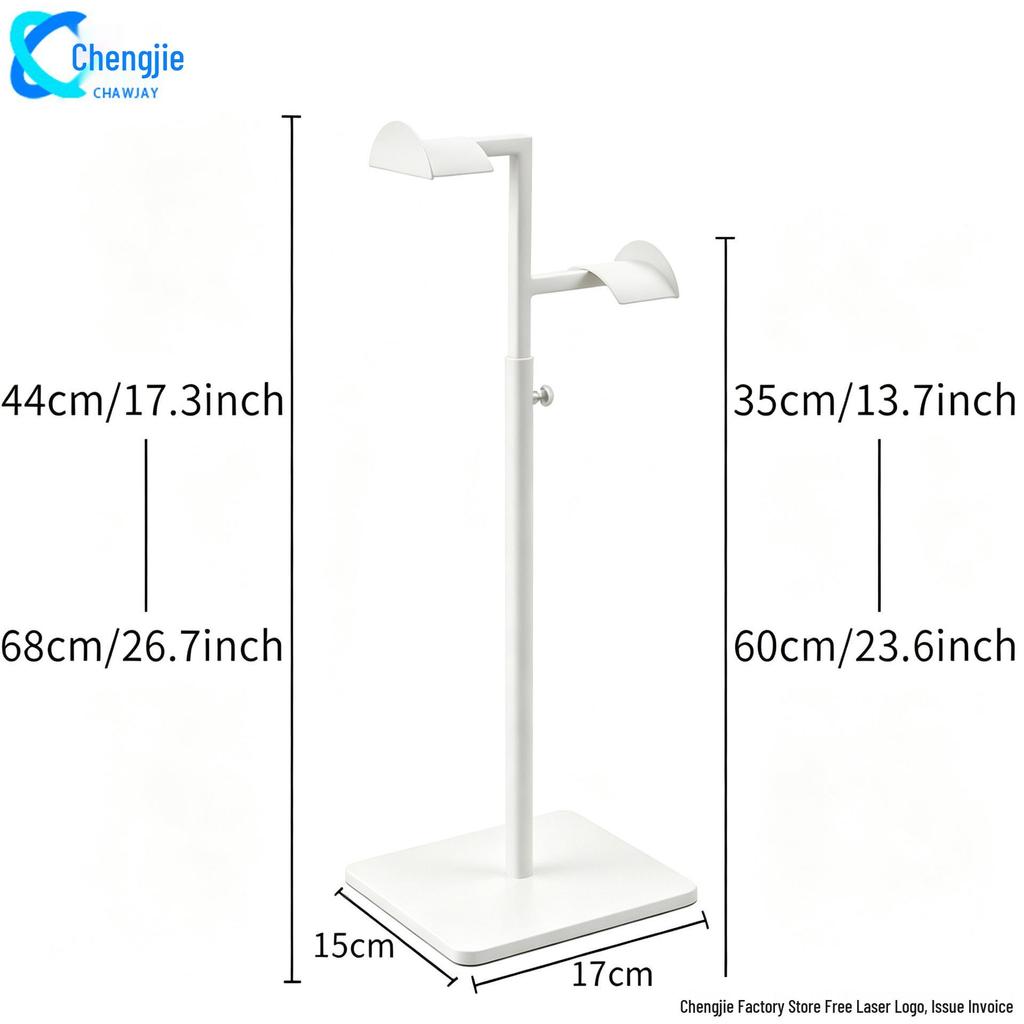 Adjustable Stainless Steel Floor-Standing Bag Display Stand for Women's Bags