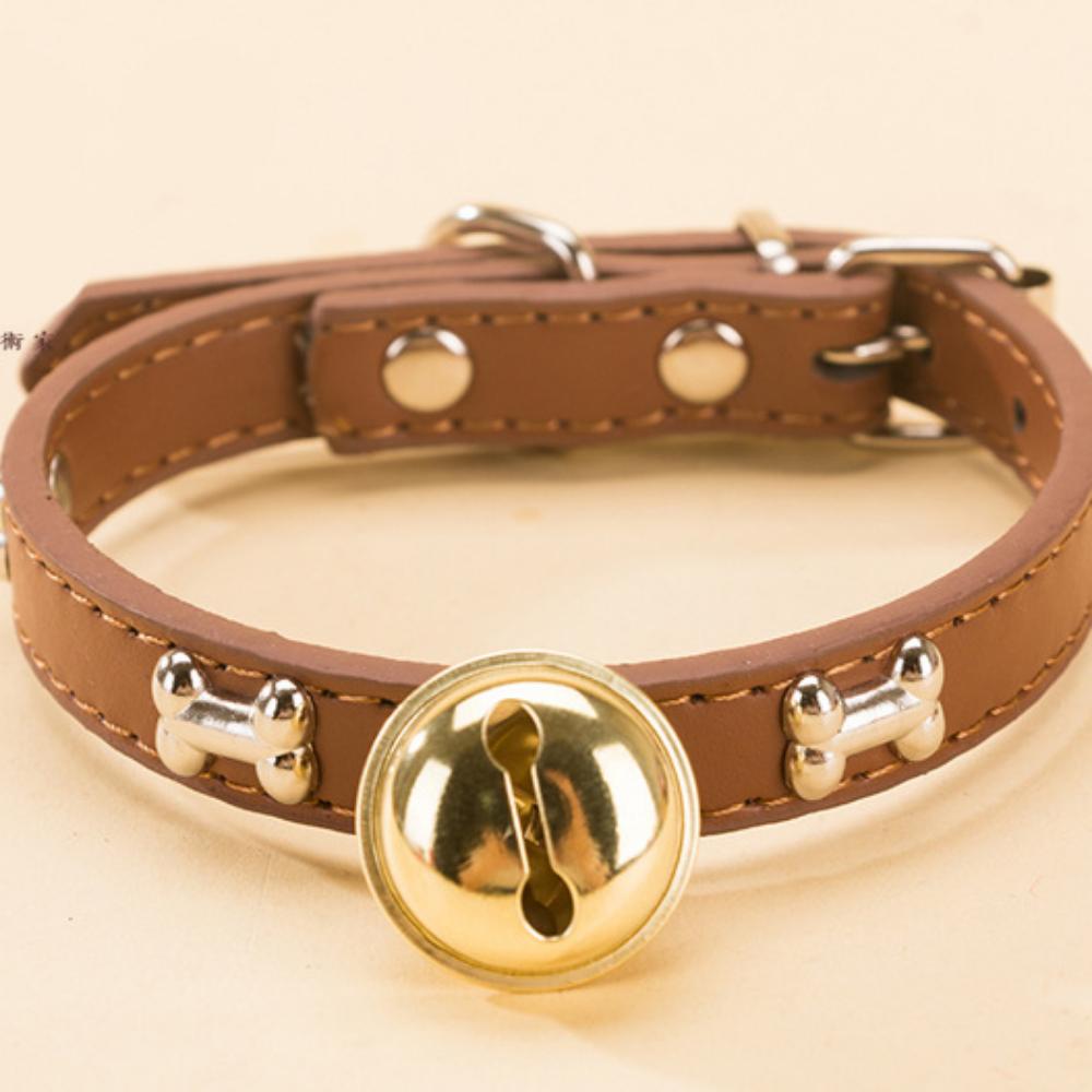 

Ошейник с колокольчиком в виде косточки для собак и кошек S