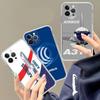Custodia per Telefono con Logo A-Airbus per iPhone 11 13 16 12 17 14 15 Pro Max Plus Cover Posteriore Morbida Trasparente Coque
