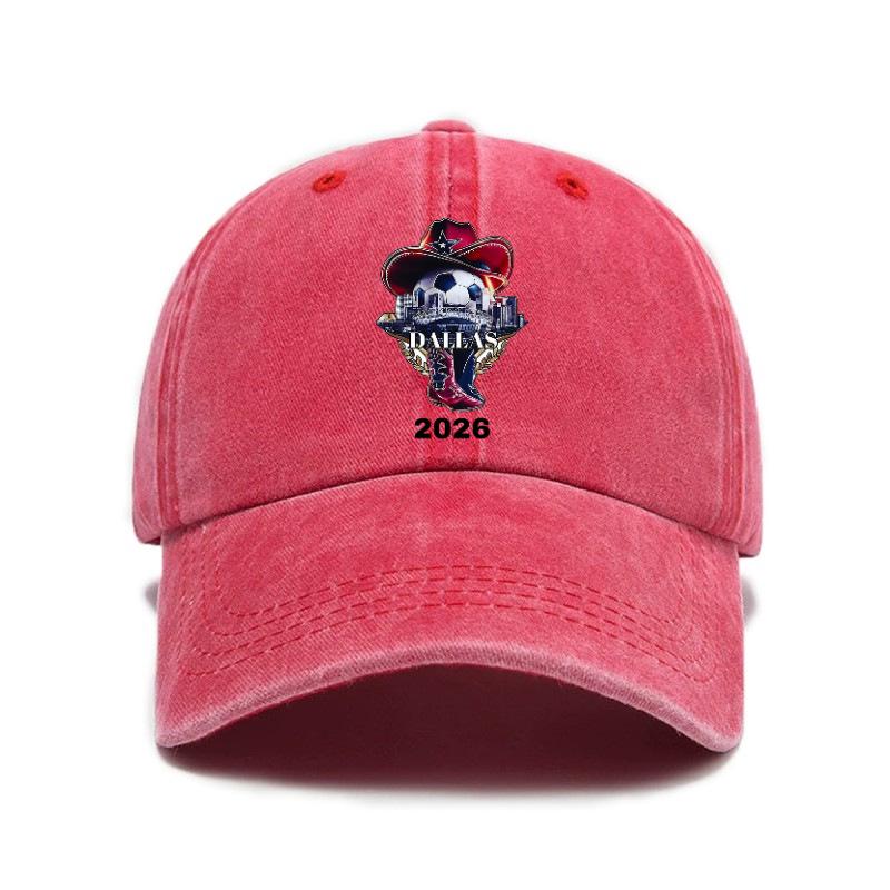 2026 Dallas Football World Cup Washed Distressed Cap