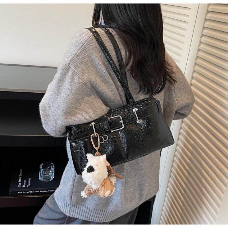 Women s Bag Niche Design Retro Handbag High-end Shoulder Tot Underarm 29x10x15 single package