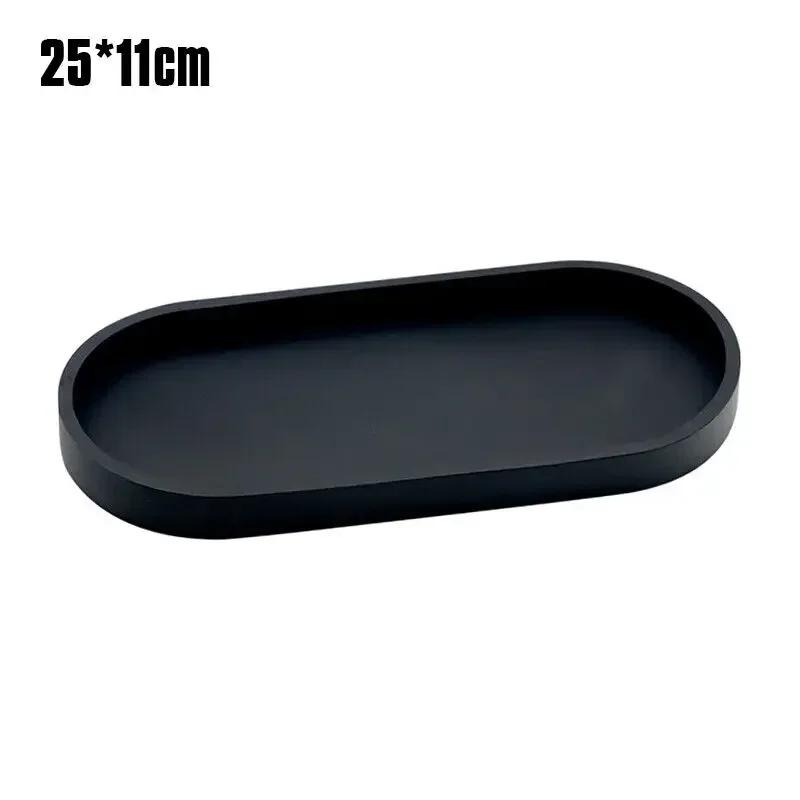 Bathroom Tray Countertop Silicone Vanity Tray Cosmetic Perfume Organizer Tray Vanity Sink Tray Key Accessories Tray New