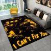 Horror Game F-FNAF Freddy Non-Slip Area Rug for Living Room,Bedroom,Playroom,Soft Carpet Floor Mat Home Decor Rug Kids Room