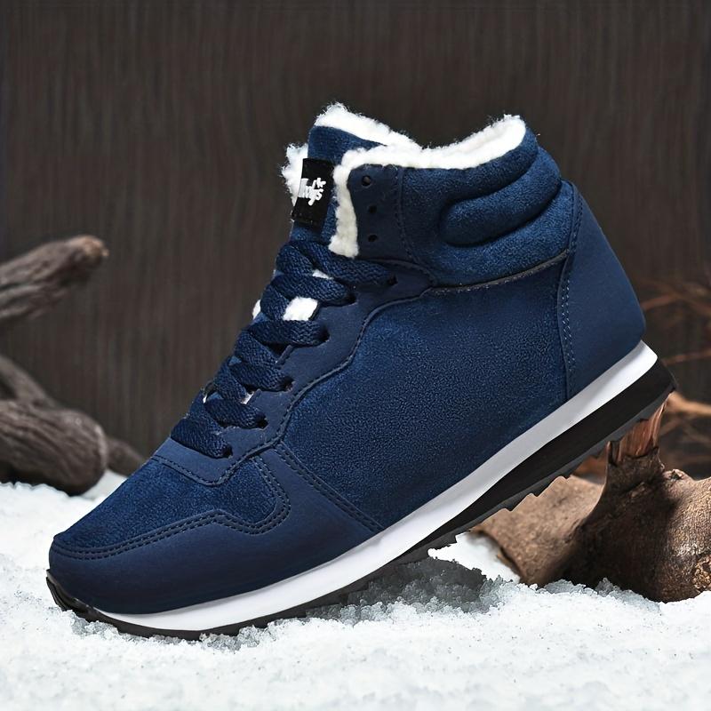 Men's Hot Selling Snow Boots Outdoor Non-slip Winter Short Boots Lightweight High Top Sneakers Warm Plush Women's Hiking Boots
