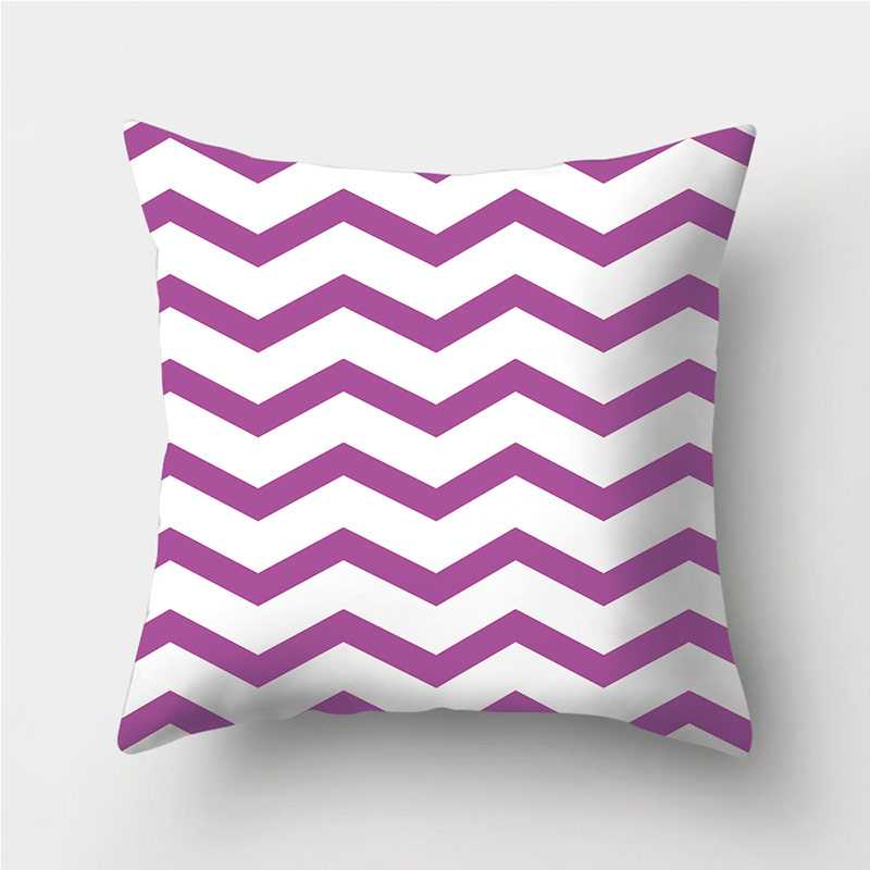 purple pattern cushion