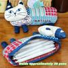 Large Capacity Cat Storage Bag Portable Students Stationery Bag Cat Climbing Pencil Case  Students