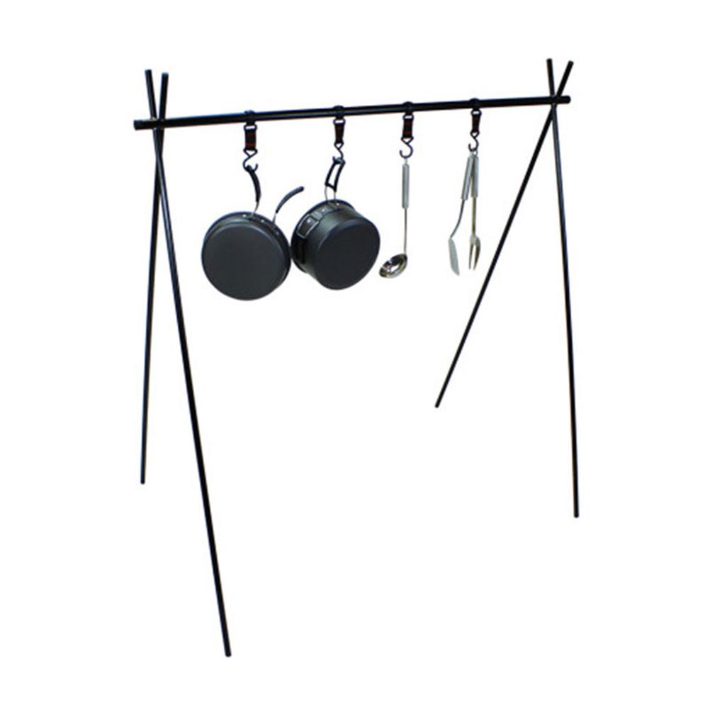 Folding Hanging Rack Travel Camping Shelf Triangle Rack Assembly Storage Picnic Rack