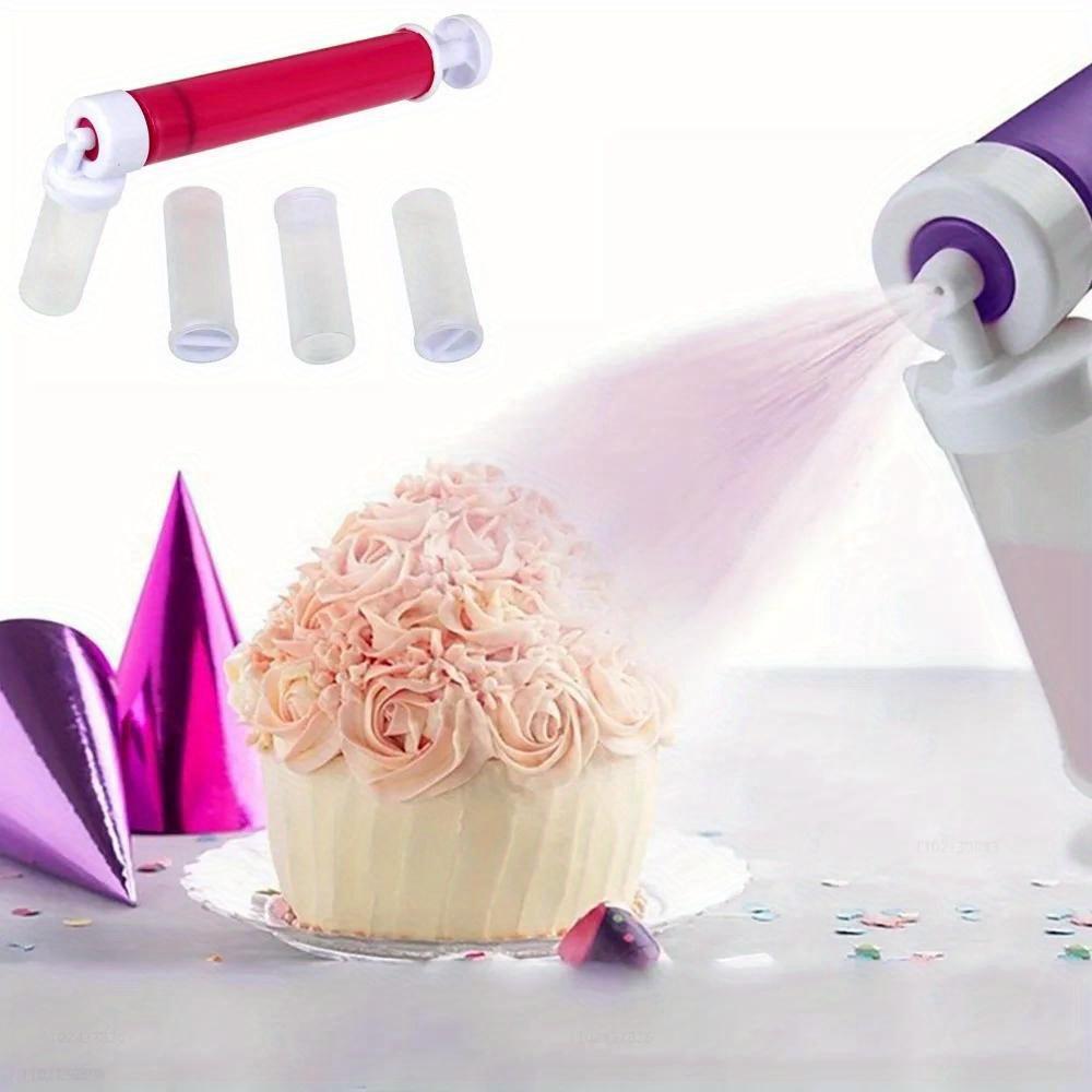 4 ST/set Tårtfärgning Airbrushpistol DIY Tårtsprutpistol Dekorering Sprutmålning Färgning Tårtdessertfärgning Köksbakverktyg