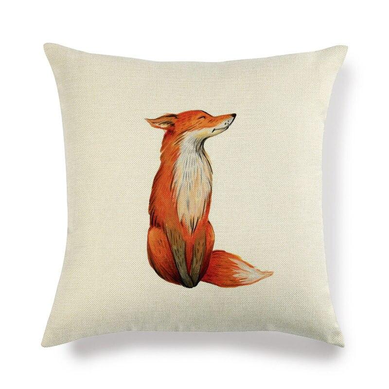 fox pillow cover