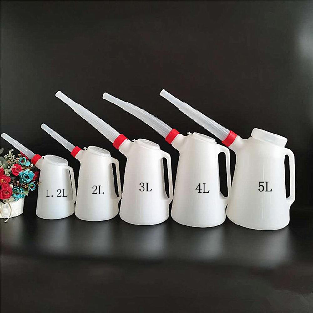 Ölmesskanne Benzinkanister Kraftstofftank Mit Ausgießer Flexibel Für Auto Werkstatt Ölmessbehälter 1.2L-5L