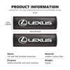 YOM1 Car Seat Safety Belts Shoulder Cover Leather Soft Pad For Lexus RX350 IS300 ES250 ES200 ES330 ES350 IS250 GS300 CT200H