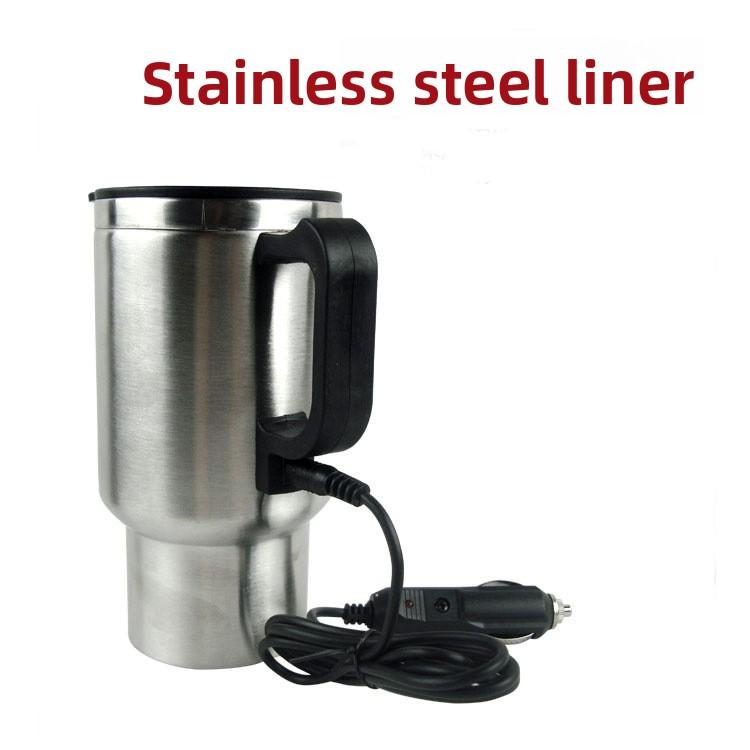 Car Heater Thermos Cup Double-layer Stainless Steel Large-capacity Heating Cup Auto Supplies Yiwu Electric Heating Cup 60 °