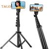 Cell Phone Tripod Foldable 1.6M with Remote Control 360 Degree Rotation Bracket Different Angle Filming Adjustable Height Camera Video Recording