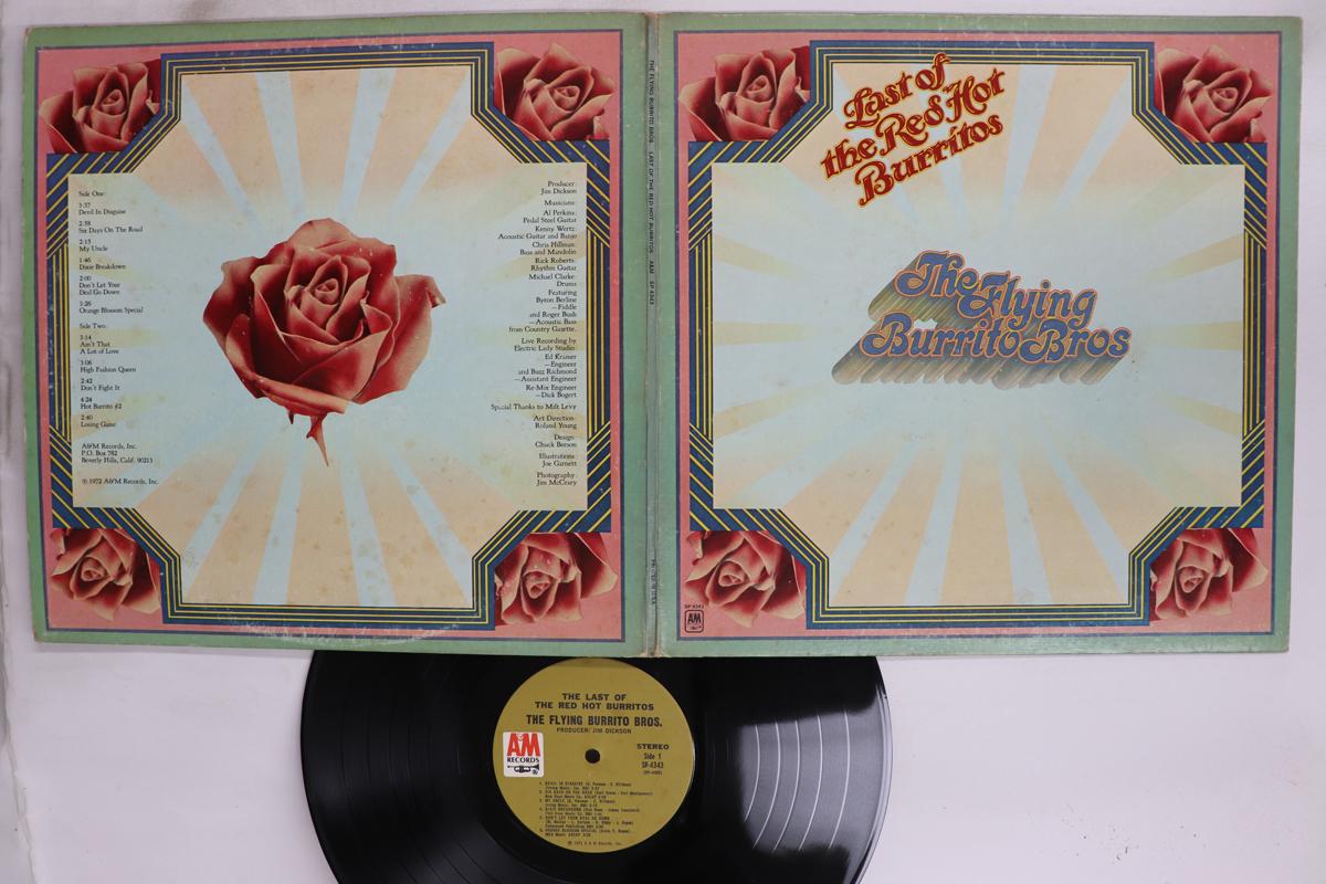Виниловая пластинка FLYING BURRITO BROS  Last Of The Red Hot Burritos SP4343 AM 197 US Rock Б/у