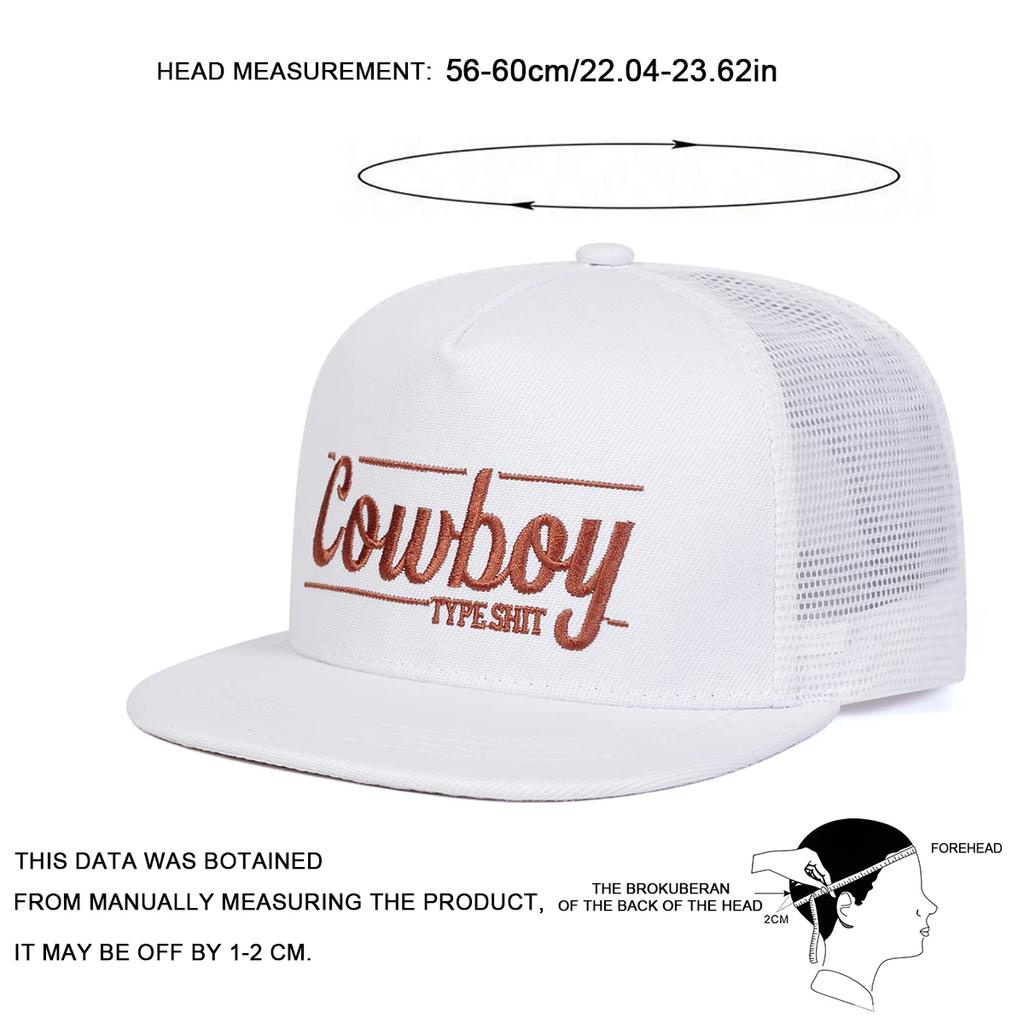 Net Hip-Hop Stitching Stitched Embroidered Alphabet Cowboy Neutral Gender Women Men For Hats Spring Summer Outdoor Adjustable Casual Baseball Caps