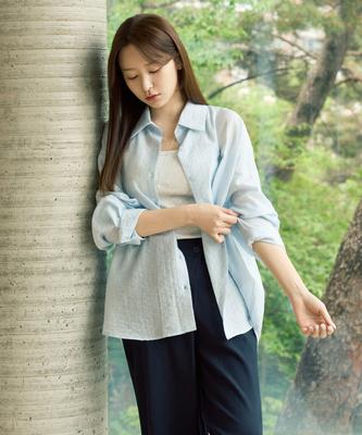 MIXXO Oversized See-Through Shirt_Miwywg509B