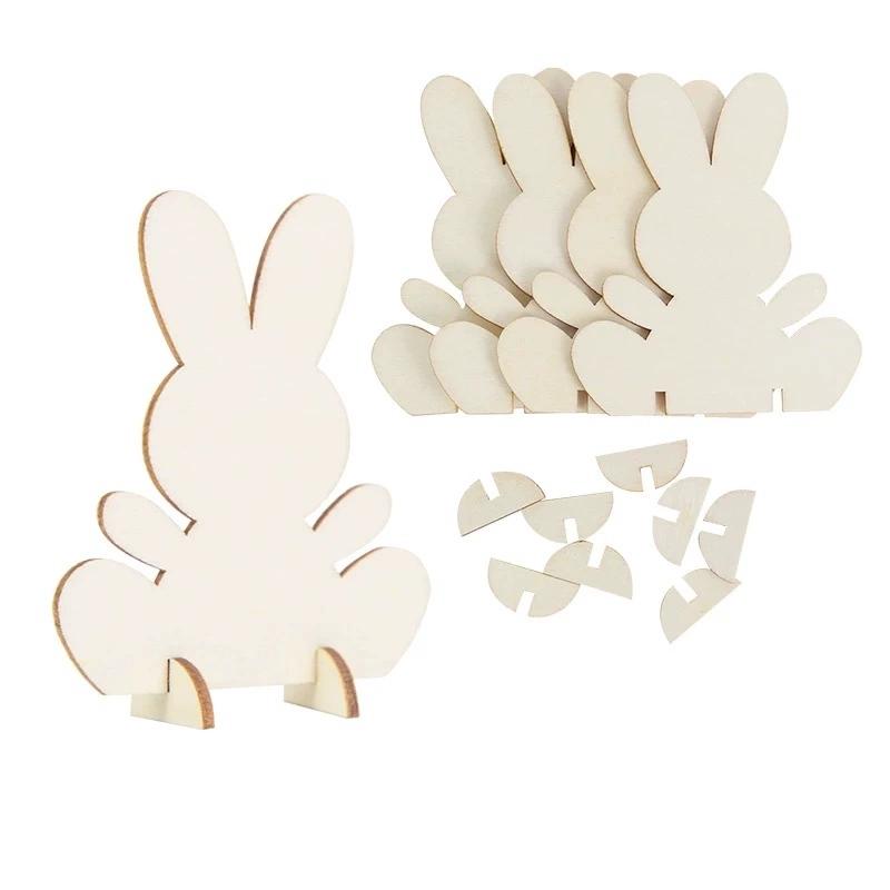10/20pcs/lot Heart Shaped Wooden Hanging Ornament Hearts Craft for Wedding Valentine's Day Gift DIY Craft Art Project Painting