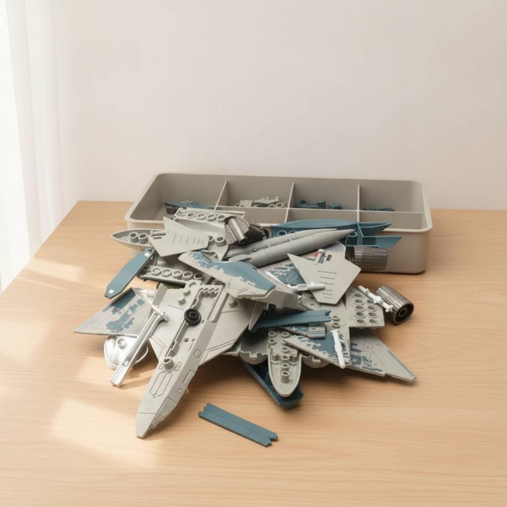 Fighter Jet Model Kit Quick Assembly DIY Aircraft for Boys, Kids