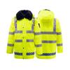 Reflective Traffic Duty Padded Rain Jacket (Two-Piece)
