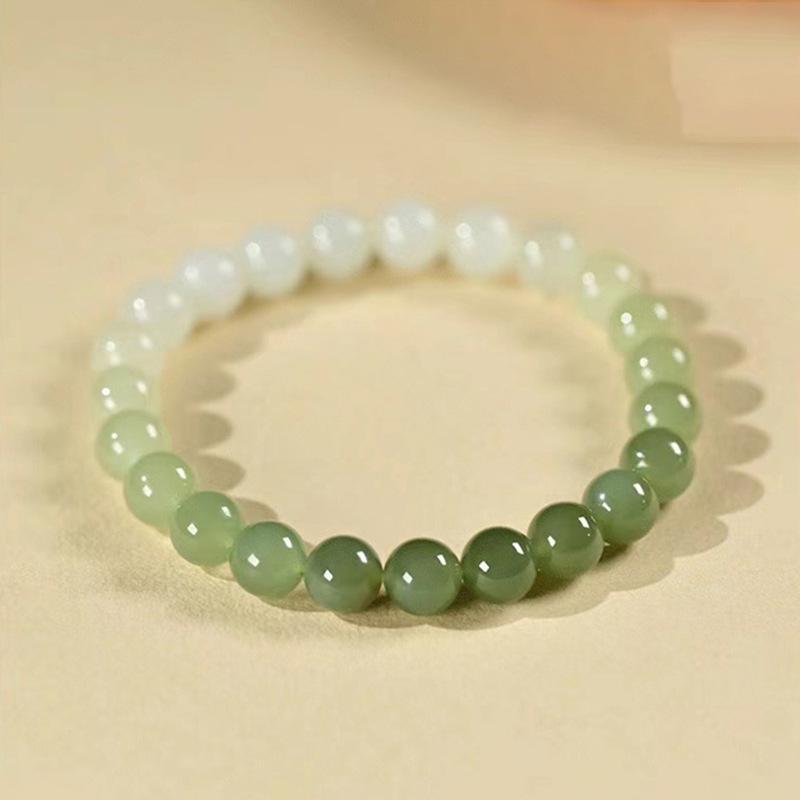 

Новый браслет из китайского халцедона с бусинами, роскошный, модный, простой, с градиентным цветом, новый универсальный ювелирный браслет для женщин