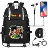 Vegeta Sun Wukong Dragon Ball Ultra USB Headphones Teen Student School Bag Men's and Women's Leisure Travel Backpack