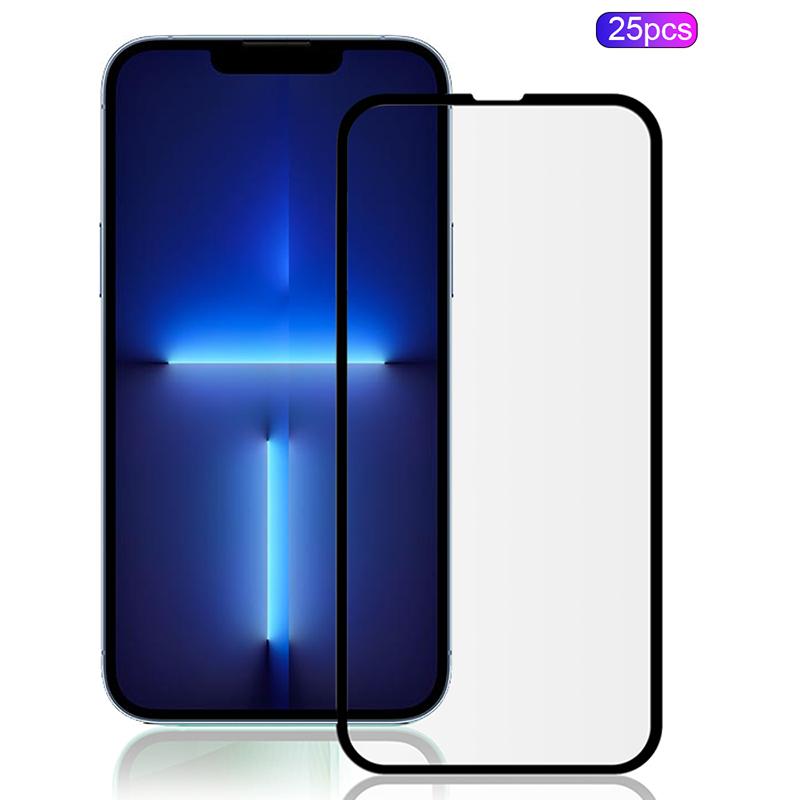 

MOCOLO 25 шт. Для iPhone 13 Pro Max Захисне скло на весь екран з шовкографією Black