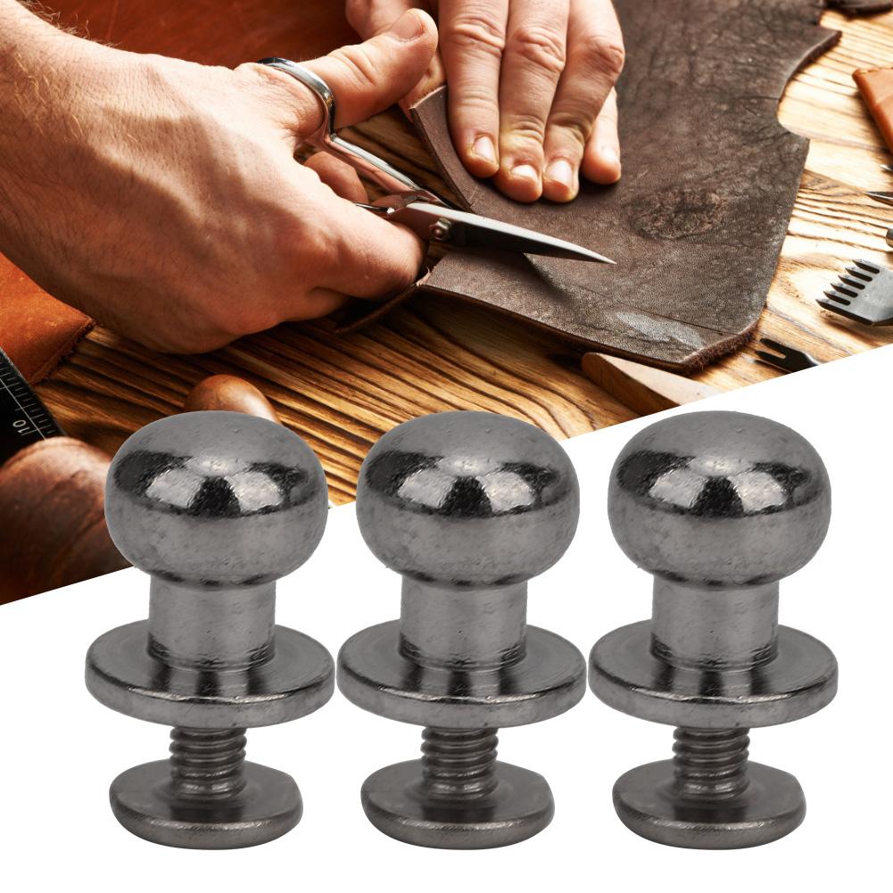 20PCS 9 X 8mm DIY Copper Rivets Round Head Nipple Nail Bag Shoes Accessories for LeatherGun Color 9