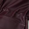 Womens Faux Leather Jacket Stand Collar Short Length Slim Waist Pockets Street Style Winter 2025