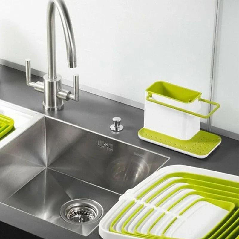 1PCS Finishing Shelf Bathroom Storaging Tool 1PCS Creative Plastic Shelves Multifunctional Separated Kitchen Storage Organizer