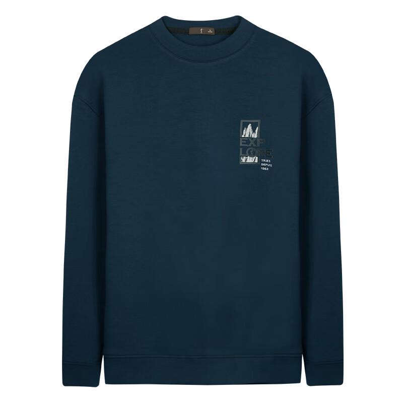 TRIES Men's Printed Round Neck Sweatshirt