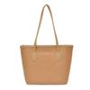 2026 Early Autumn Woven Texture Large Capacity Casual Tote Bag - Trendy Solid Color Single Shoulder Style