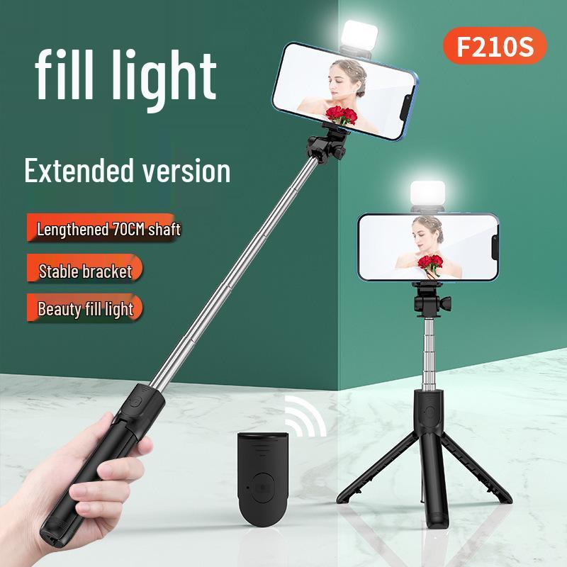 Mini Portable Bluetooth Selfie Stick & Tripod with Remote Control for Live Streaming and Phone Holder