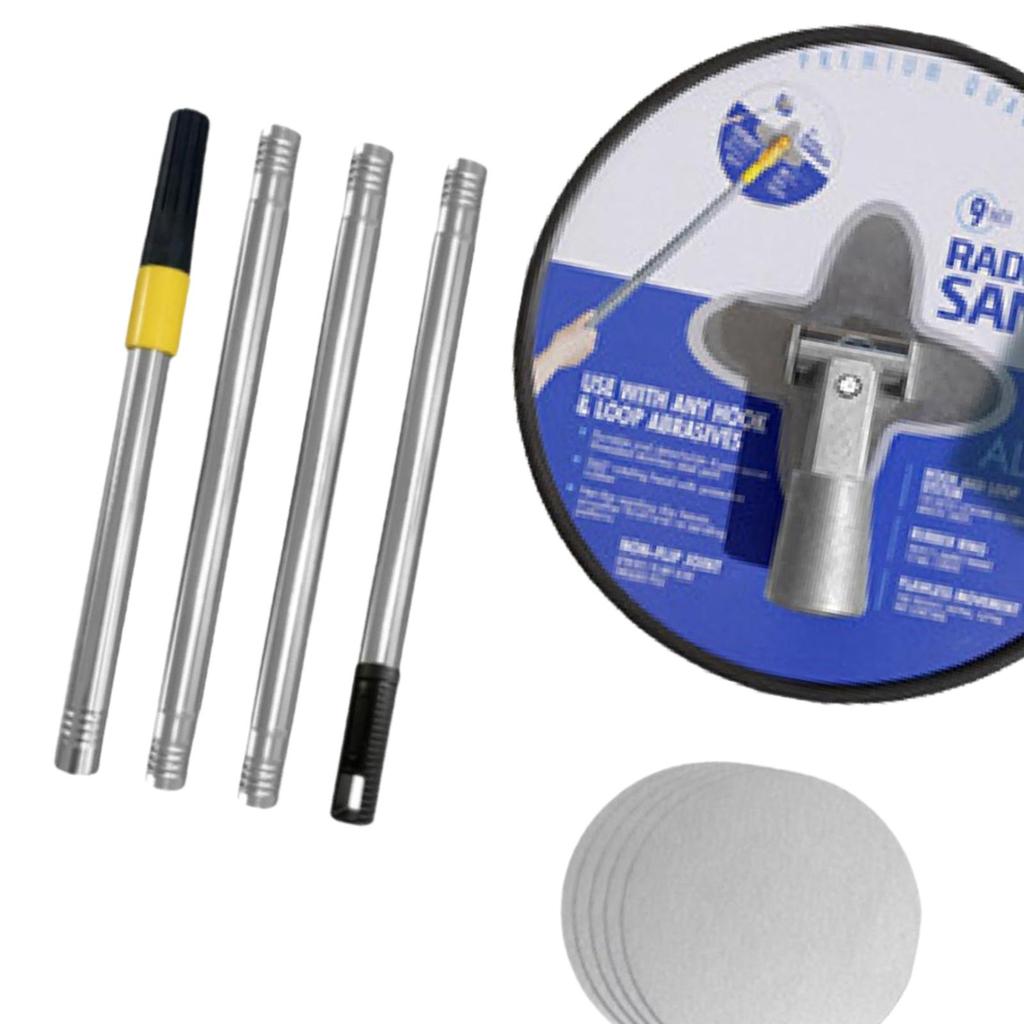 Pole Sander for Drywall Handheld with Extension Pole Labor Saving with Light