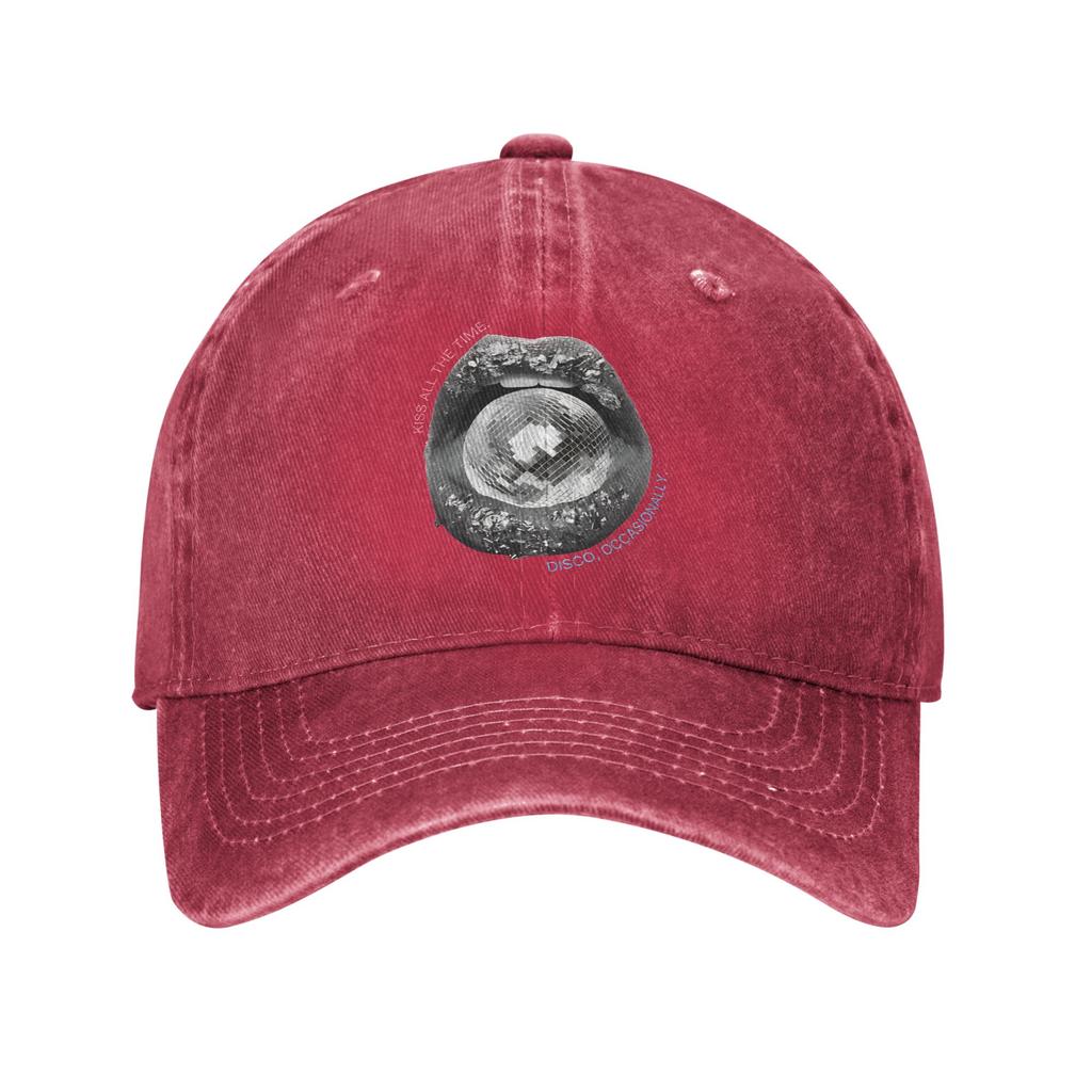 Baseball Cap Kiss All The Time Disco, Occasionally 2026 Summer Trucker Hat Women Unisex Design Kpop Rock High Quality Baseball Cap