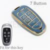 Car Key Case For Hyundai Key Fob Cover Keychain For     Sonata Santa Fe Tucson Nexo Palisade 7 Buttons