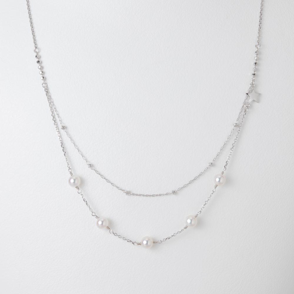 Comet Pendant K18WG Necklace Ladies