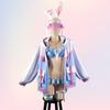 [Milky Time] Hololive Usada Pekora Cosplay VTuber Check Swimsuit New Costume (M)