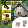 Automatic Chicken Coop Door, Timer and Light Sensor Chicken Door Opener, 12V 66W Chicken Coop Door, Electric Poultry Door Opener Kit with Infrared