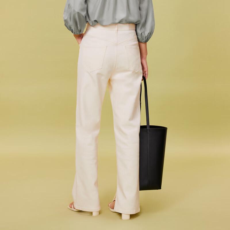 LESS 2024 Spring Straight-Leg Casual Jeans