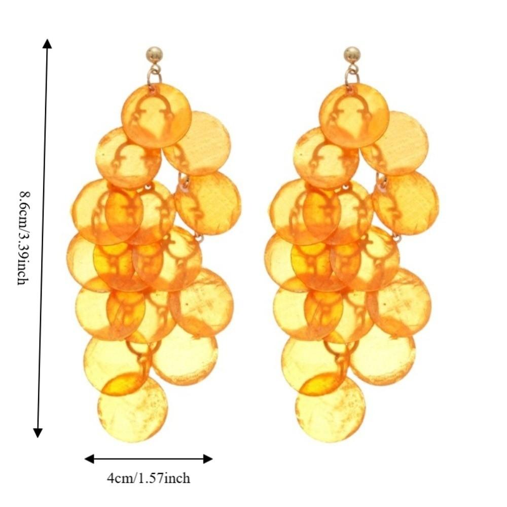 Elegant Shell Earring Bohemian Style Exaggerated Earring Temperament Tassel Drop Earring  Ladies