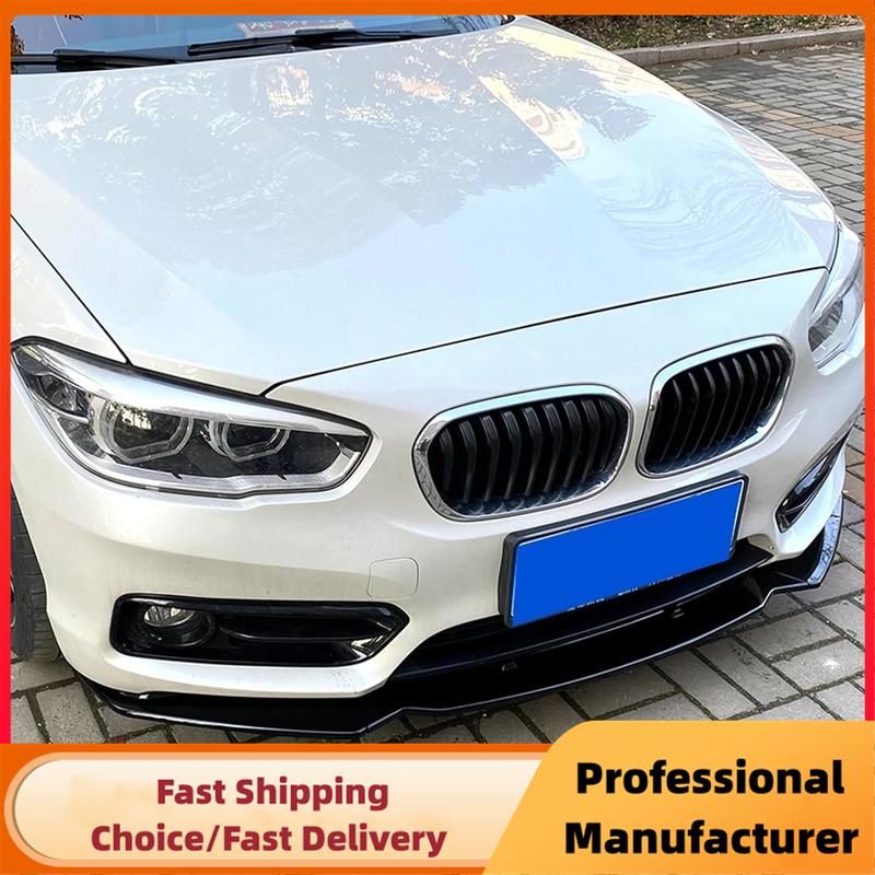 For BMW F20 F21 1-Series 116i 118i 120i Standard 2011-2019 Car Front Bumper Spoiler Lip 3Pcs PP Bumper Canard Lip Splitter