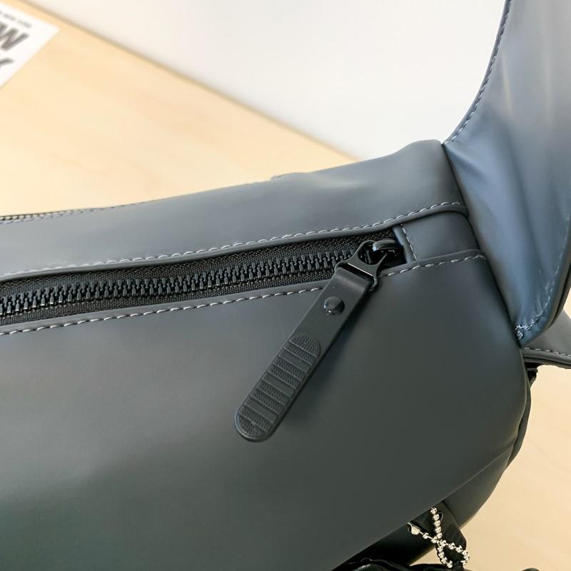 Crossbody Tasche für Damen und Herren mit verstellbarem Riemen und Reißverschlusstasche vorne Umhängetasche