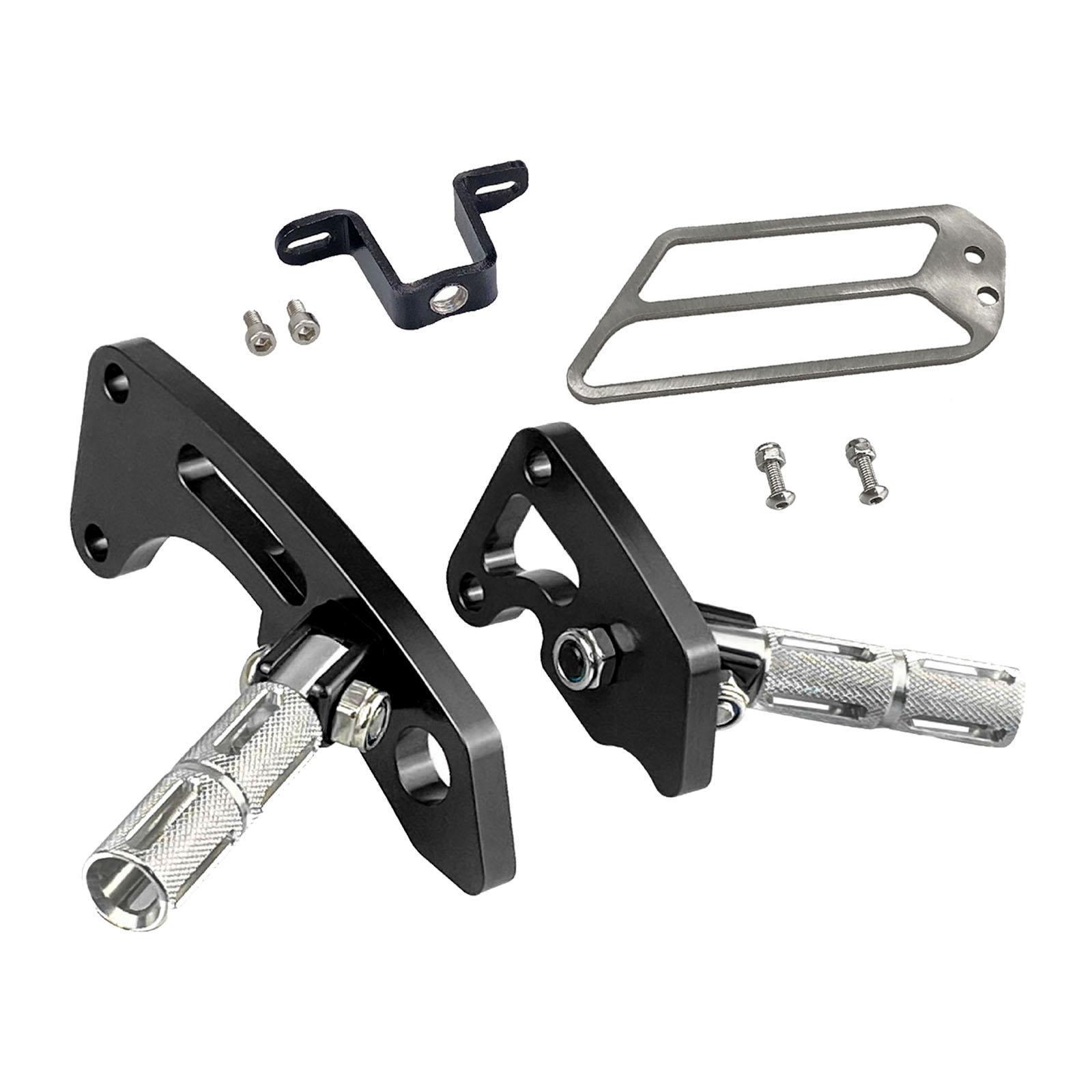 

2x Подножки для задних пассажиров мотоцикла, подножки, замена компонентов, простая установка, складные подножки для Klx230 чёрный