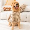 Warmer Hahnentritt-Fleece-Mantel für große Hunde - Perfekt für Golden Retriever & Samojeden im Herbst/Winter