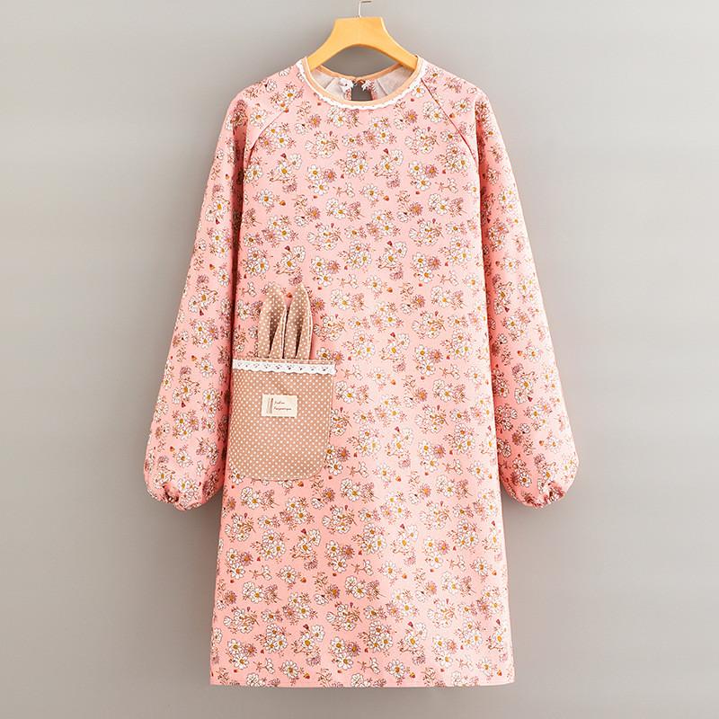 Floral Print Apron With Adjustable Straps For Kitchen And Home Decor