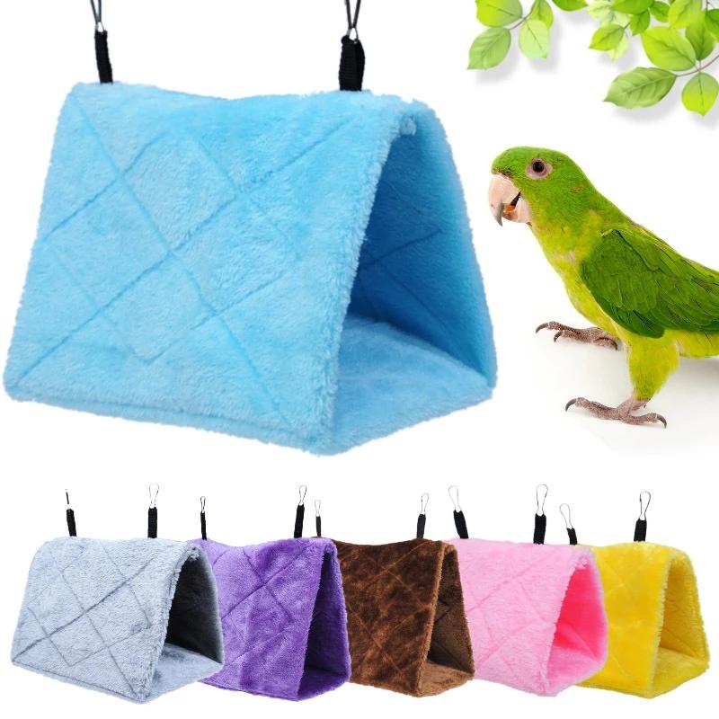 Fashion Pet Bird Parrot Cages Warm Hammock Hut Tent Bed Hanging Cave For Sleeping and Hatching Beautiful Birds House Parakeet