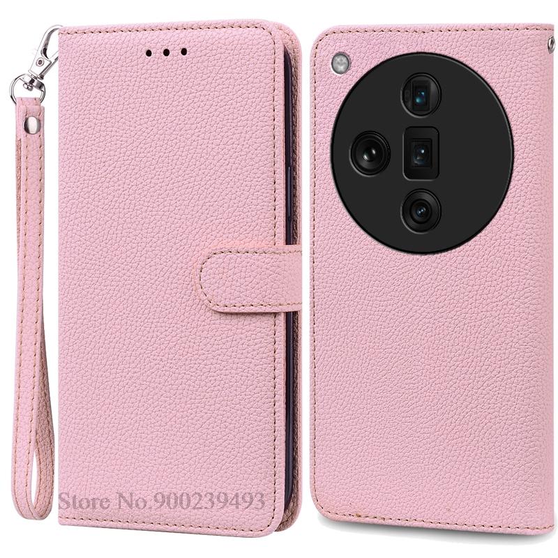 For OPPO Find X7 Case Leather Wallet Flip Case For OPPO Find X7 Ultra Case Soft Silicone Cover Coque Fundas Shell