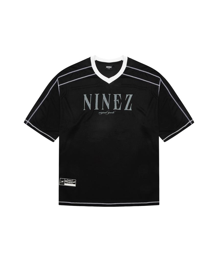 NINEZ Waffle Mesh Rugby Oversized T-Shirt (2 Colors)
