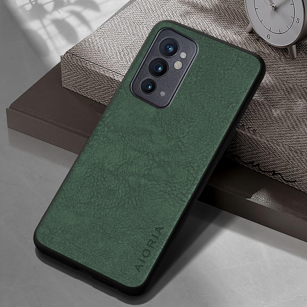 Phone Case: Luxury Retro Synthetic Leather Phone Case for Oneplus 9RT 9R 9 8 7 Pro US 6T 8T 7T Pro Matte Soft Bumper Hard Back Cover