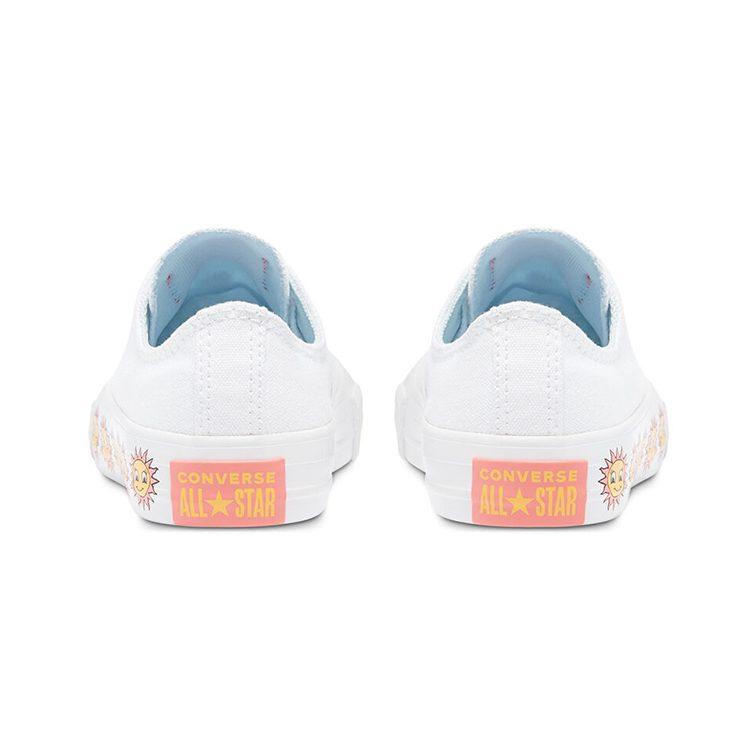 Converse Chuck Taylor All Star Low Top Comfortable Abrasion Resistant Low top Kids Canvas Shoes White Yellow Kids' 670702C